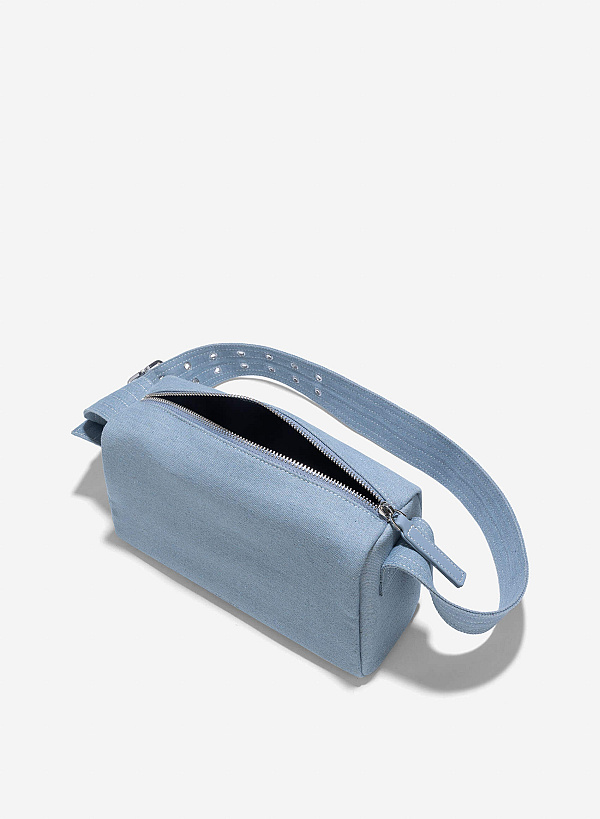 Trendy Strap Y2K Shoulder Bag - MES 0253 - Denim - VASCARA