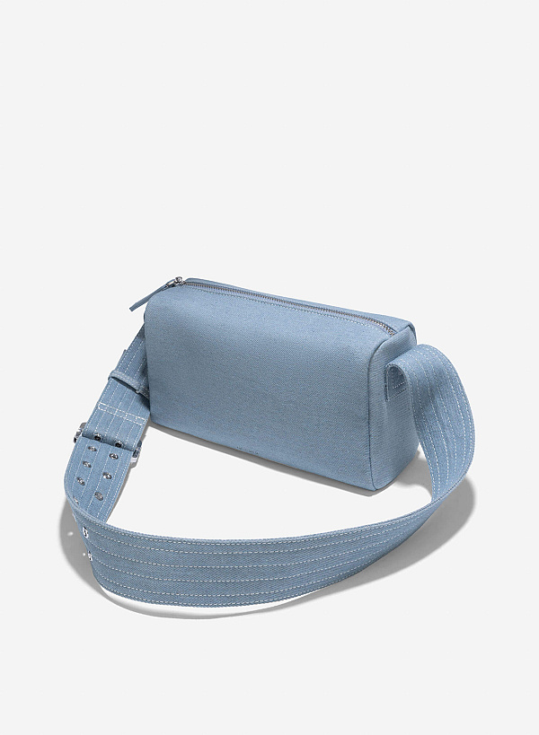 Trendy Strap Y2K Shoulder Bag - MES 0253 - Denim - VASCARA