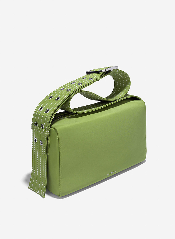 Trendy Strap Y2K Shoulder Bag - MES 0253 - Green - VASCARA