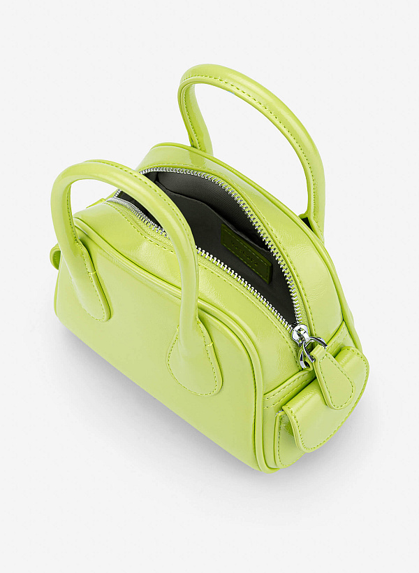 Tubular Strap Mini Handbag - TTE 0197 - Light Green - VASCARA