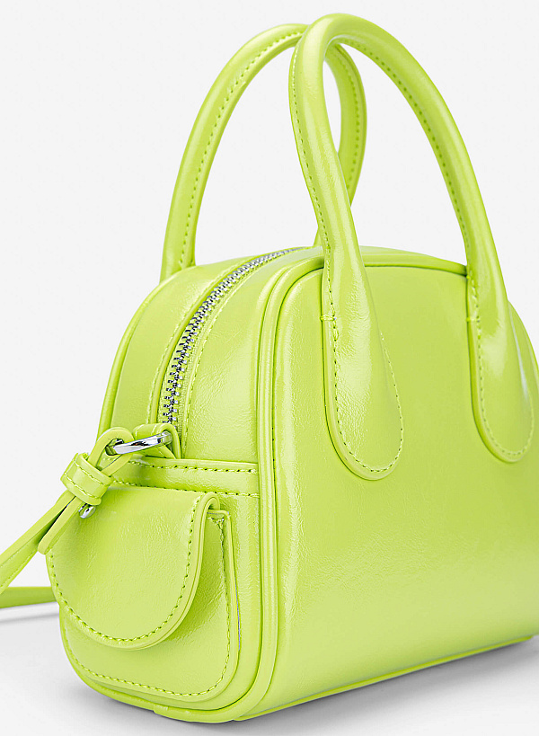 Tubular Strap Mini Handbag - TTE 0197 - Light Green - VASCARA