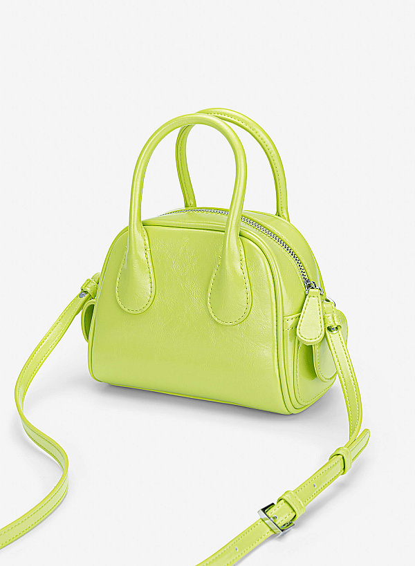 Tubular Strap Mini Handbag - TTE 0197 - Light Green - VASCARA
