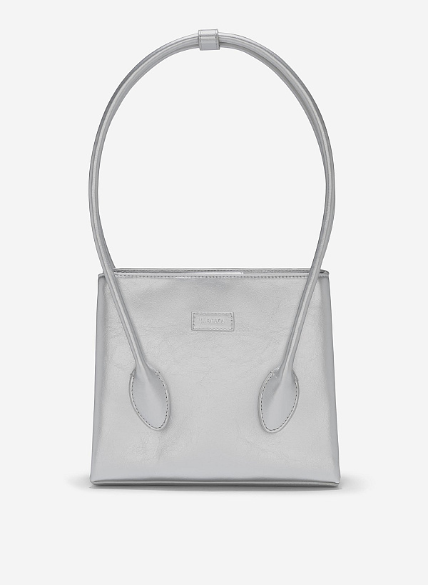 Tubular Strap Shoulder Bag - SAC 0329 - Silver