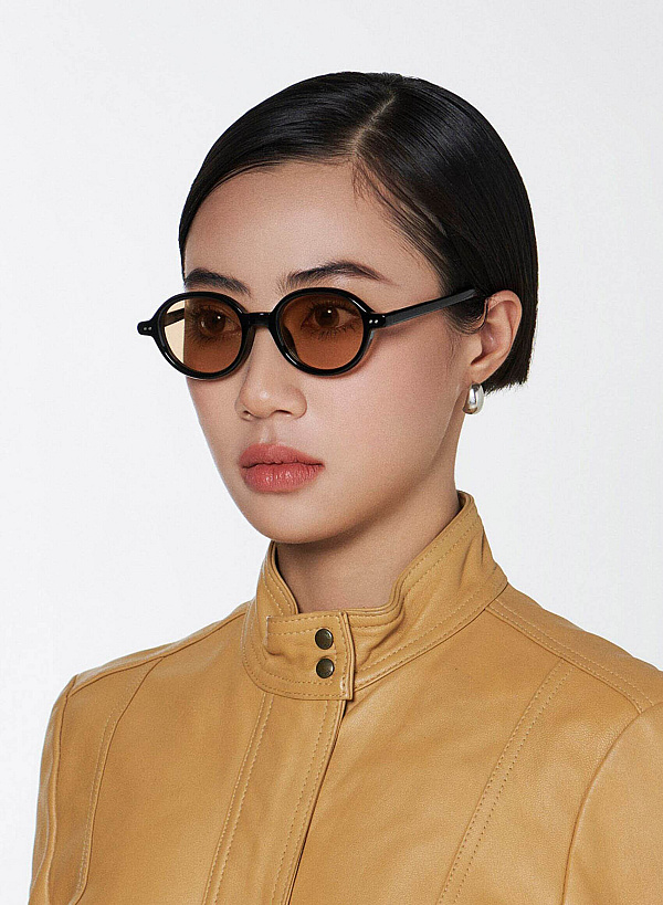 Vivian Sunglasses - RND 0057 - Black - VASCARA