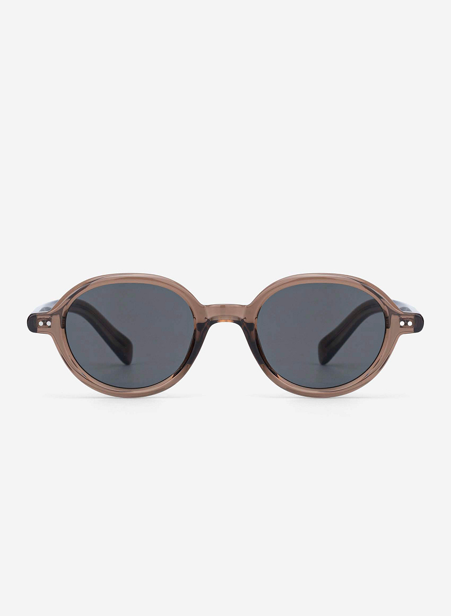 Vivian Sunglasses - RND 0057 - Light Brown - vascara.com
