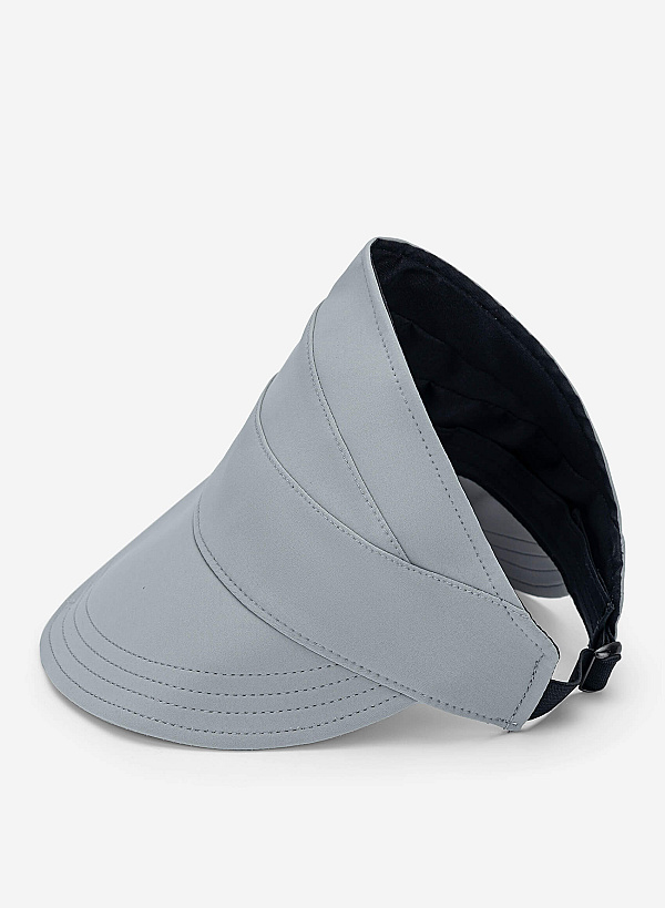 Wide-brim Visor - HAT 0006 - Gray - VASCARA