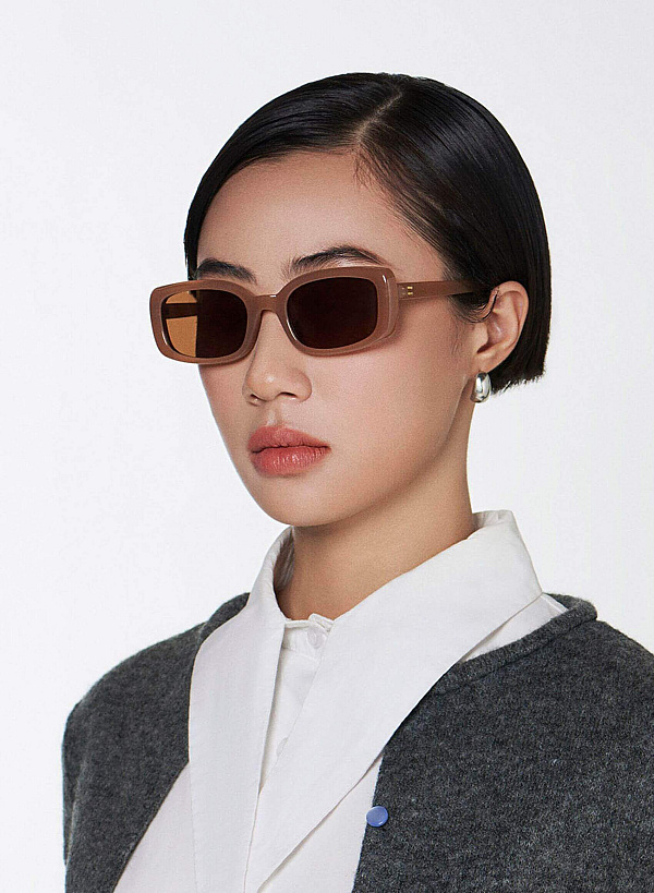 Zeyda Sunglasses - SPC 0019 - Dark Beige - VASCARA