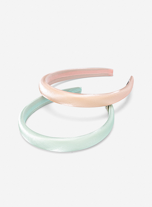 Cài tóc satin - ACC 0051 - Màu xanh bạc hà - VASCARA