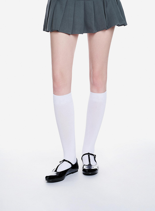 Giày ballerinas nhấn quai t-strap