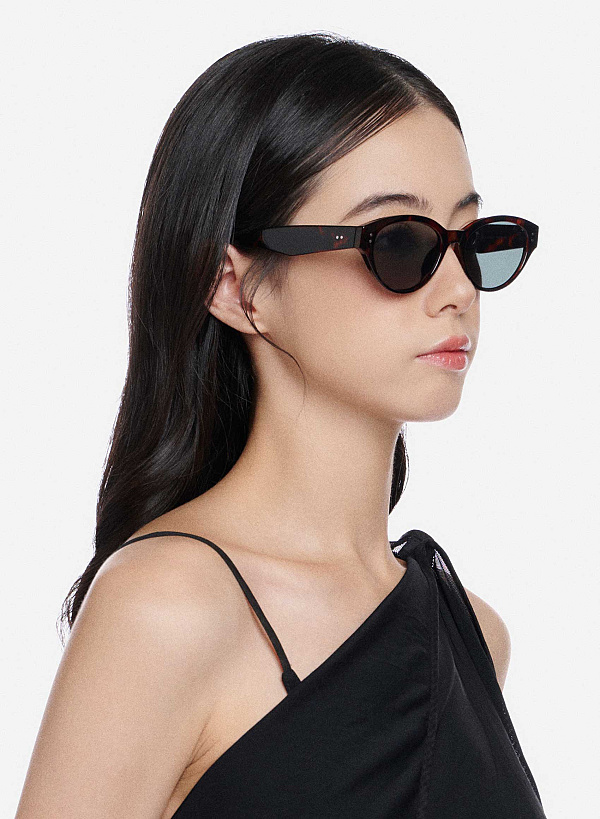 Kính mát dáng mắt mèo Beverly - SCP 0001 - Màu đồi mồi - VASCARA