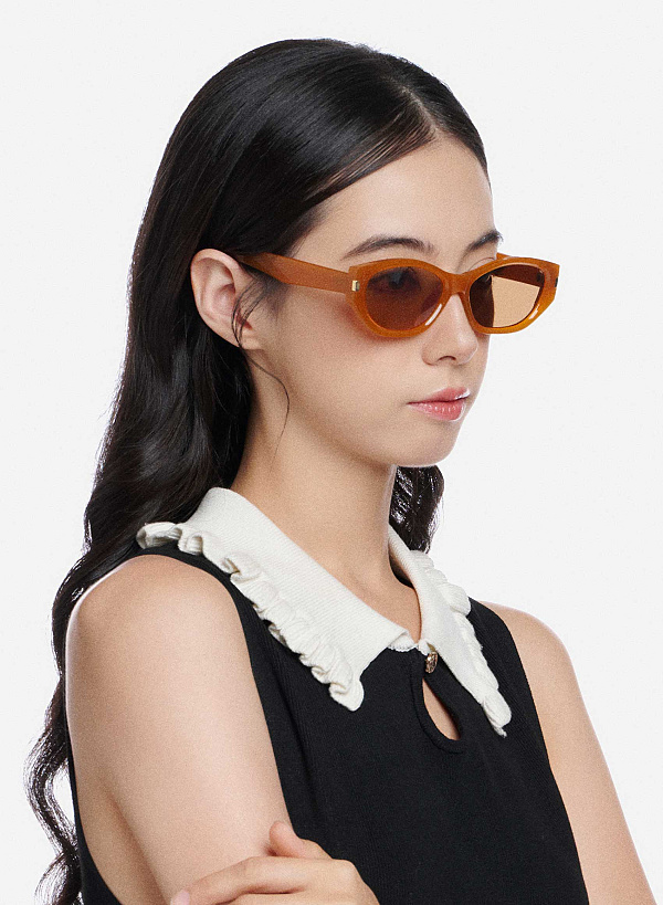 Kính mát dáng wayfarer Lenore - SPE 0024 - Màu cam - VASCARA