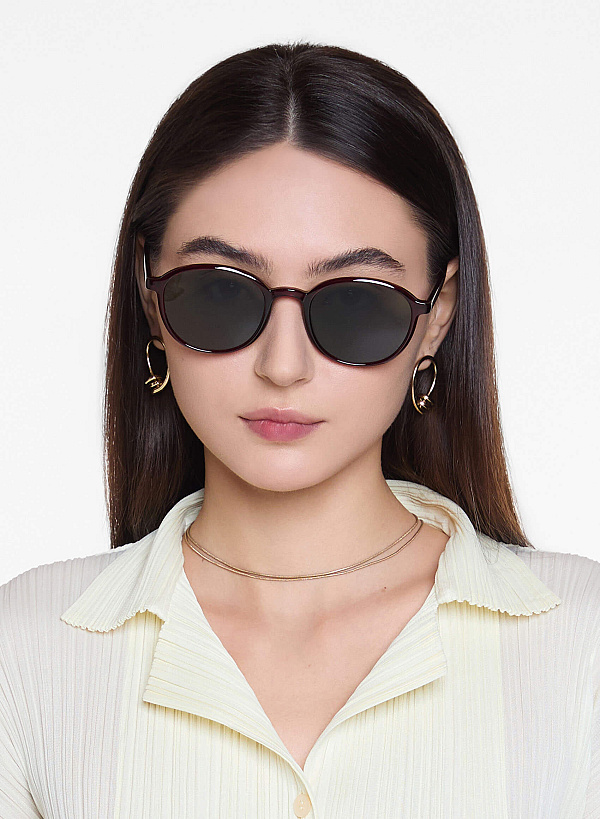 Kính mát dáng tròn Margot - SRP 0001 - Màu đỏ đậm - VASCARA