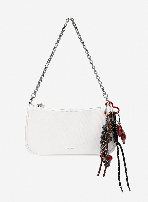 Charm dây nơ đỏ phong cách festive