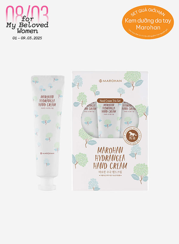 Set kem dưỡng da tay Marohan (3 tuýp/hộp)