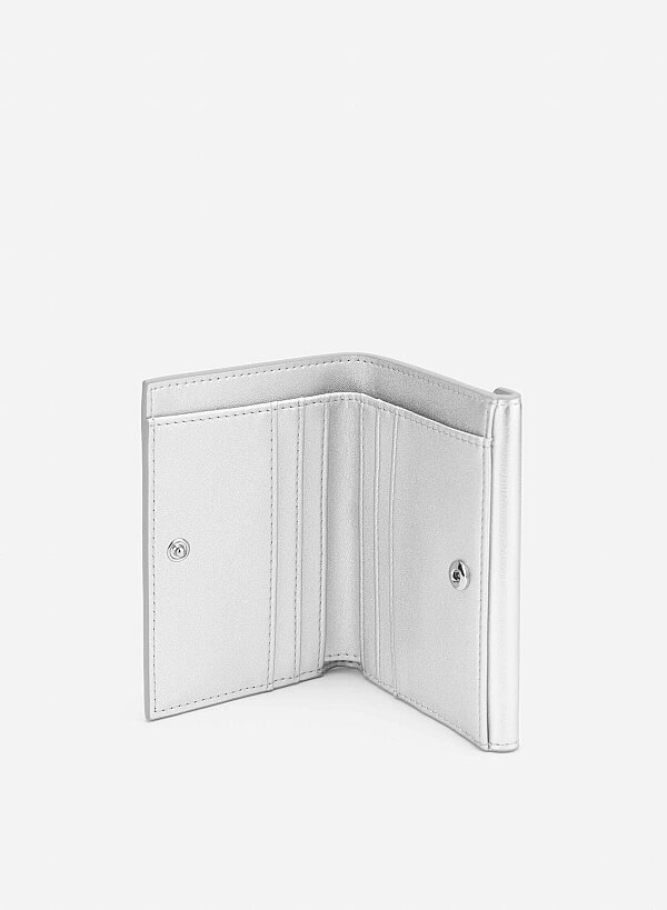 Enveloped Mini Wallet - WLL 0318 - Silver - VASCARA