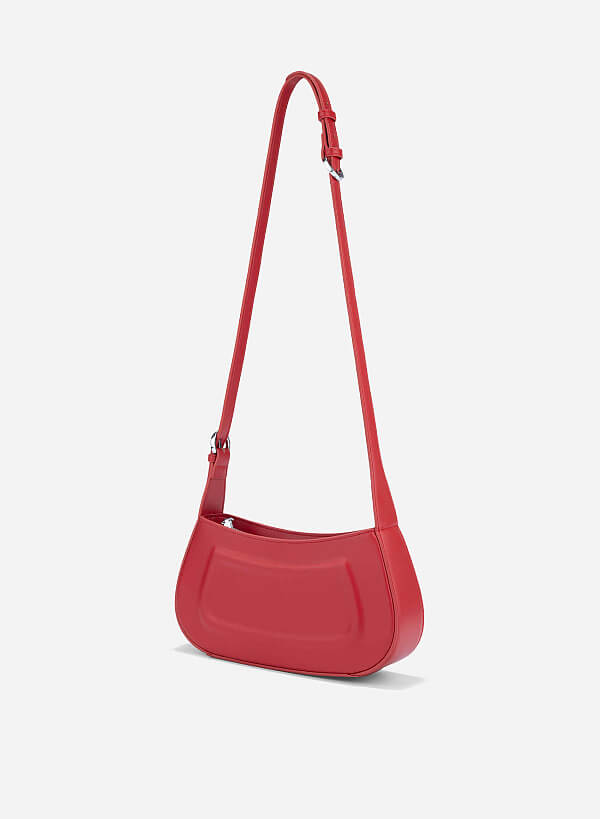 3D Bombe Shoulder Bag - MES 0272 - Red - VASCARA