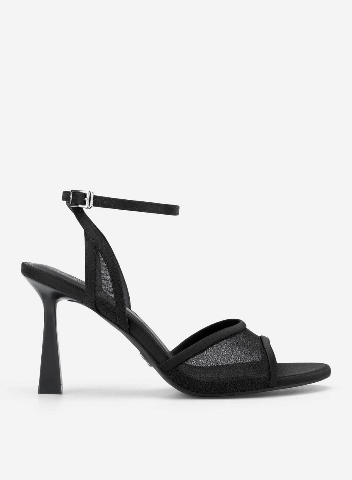 Mesh High Heel Sandals - PUM 0813 - Black - VASCARA