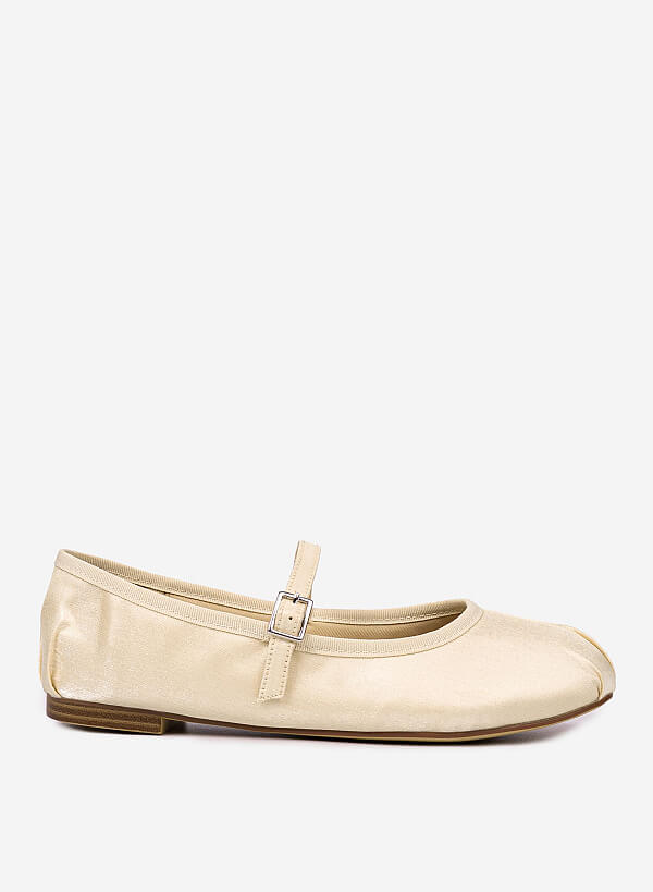 Giày búp bê vải BALLERINA - BAL 0001 - Màu vàng