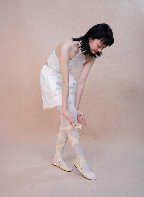 Giày búp bê vải BALLERINA - BAL 0001 - Màu vàng - VASCARA