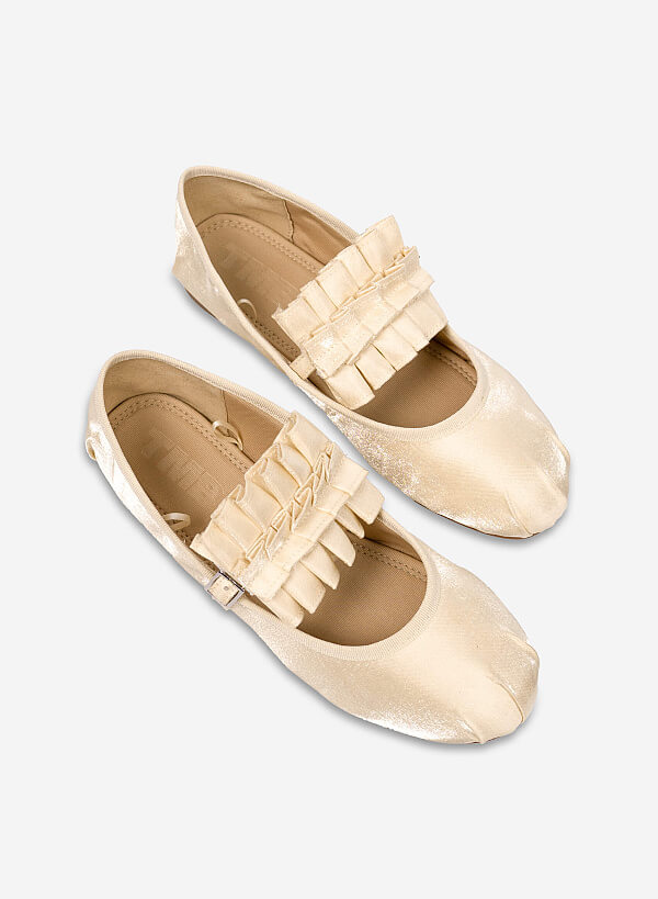 Kẹp quai trang trí BALLERINA RUFFLES CLIP - ACC 0003 - Màu vàng - VASCARA