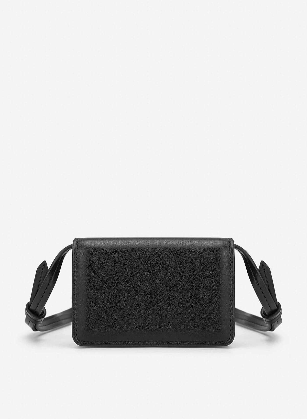 Crossbody Mini Wallet - WLL 0329 - Black - VASCARA
