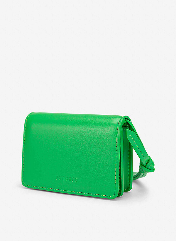 Crossbody Mini Wallet - WLL 0329 - Green - VASCARA