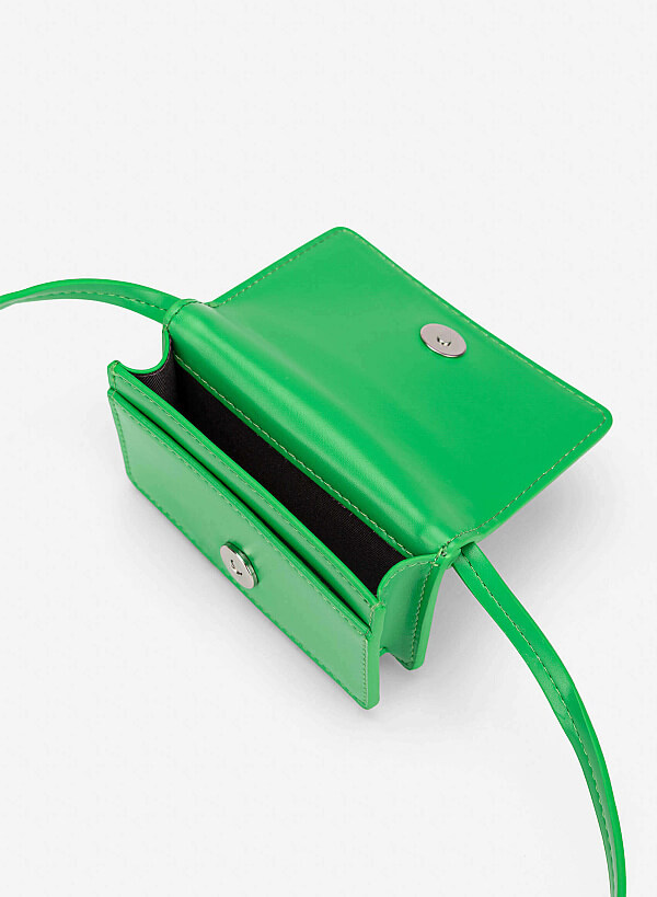 Crossbody Mini Wallet - WLL 0329 - Green - VASCARA