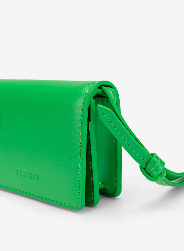 Crossbody Mini Wallet - WLL 0329 - Green - VASCARA