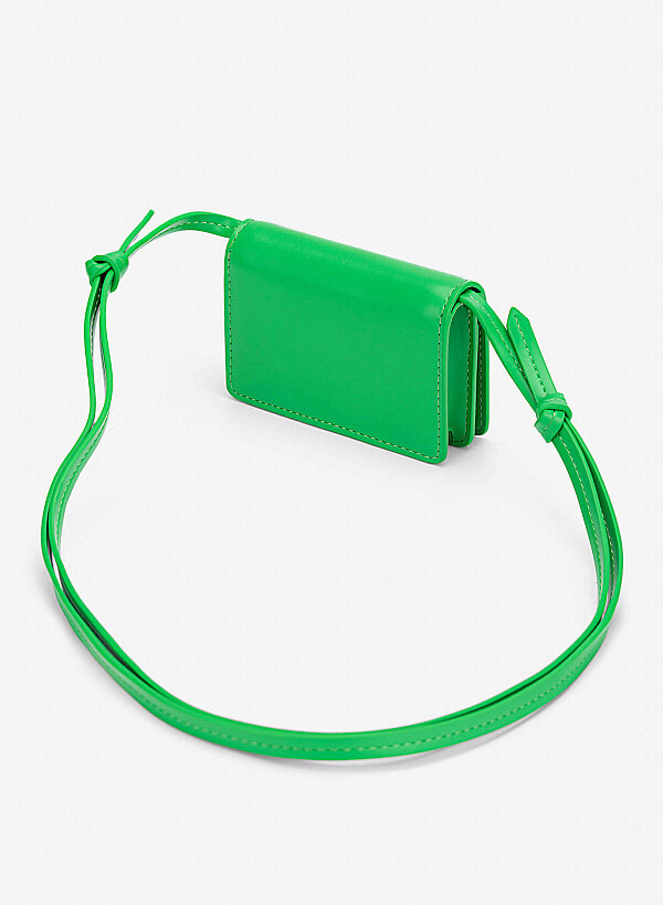 Crossbody Mini Wallet - WLL 0329 - Green - VASCARA