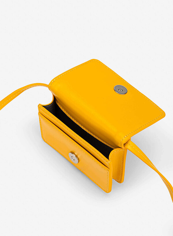Crossbody Mini Wallet - WLL 0329 - Yellow - VASCARA