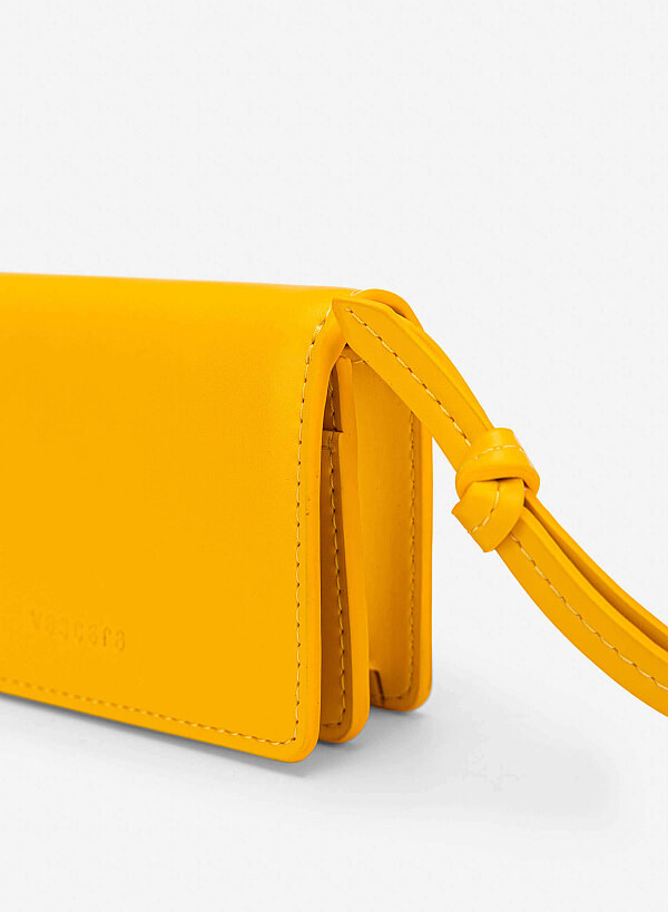 Crossbody Mini Wallet - WLL 0329 - Yellow - VASCARA