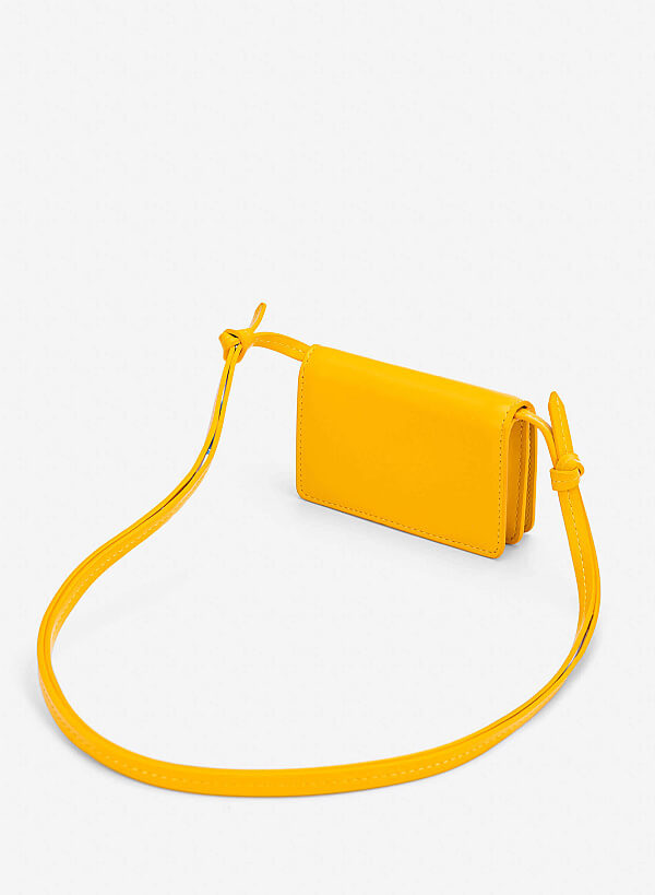 Crossbody Mini Wallet - WLL 0329 - Yellow - VASCARA