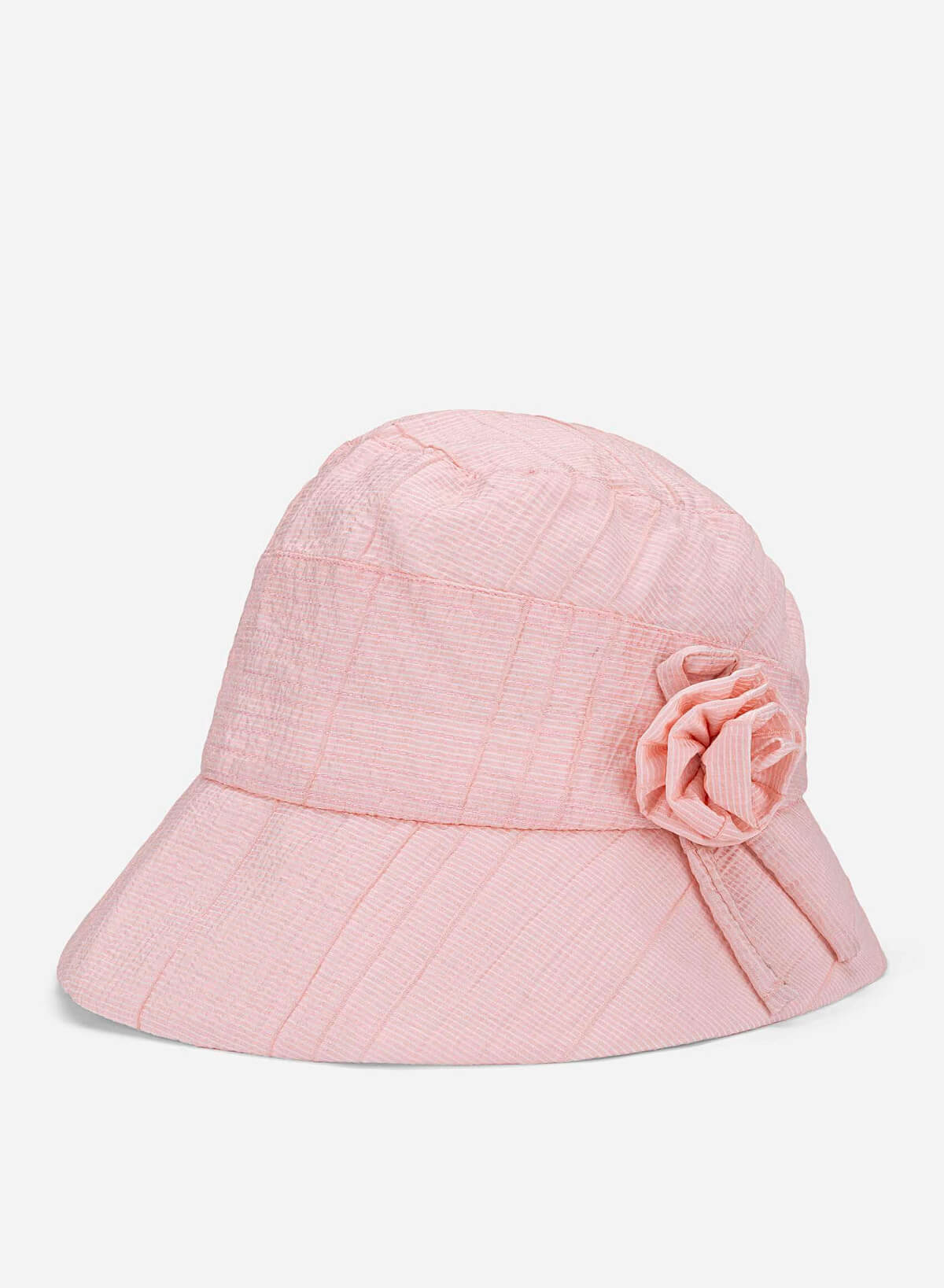 Flower Decor Buket Hat - HAT 0008 - Pink - VASCARA