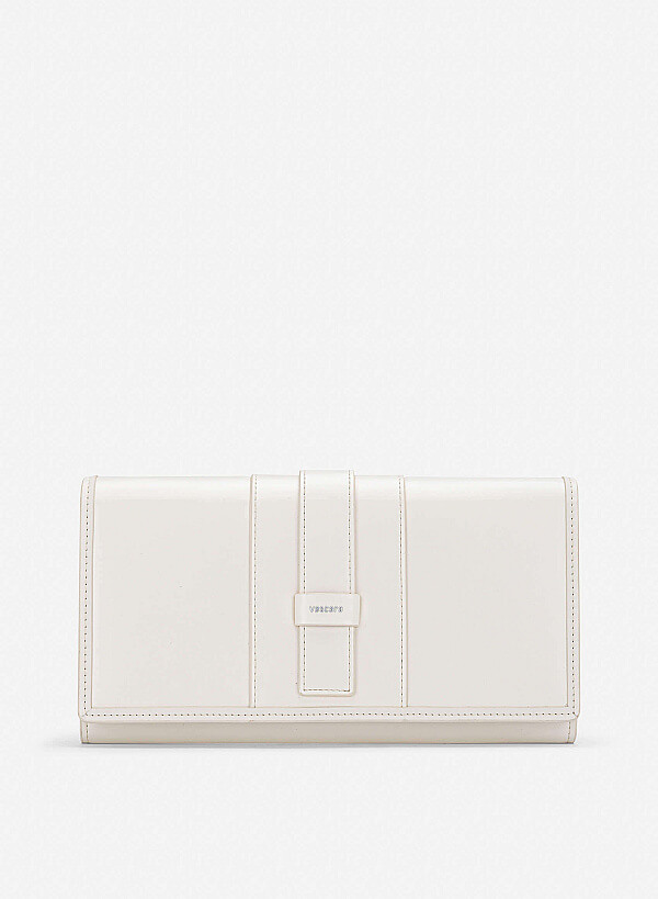 Fold-Over Lock Flat Clucth - CLT 0137 - Cream