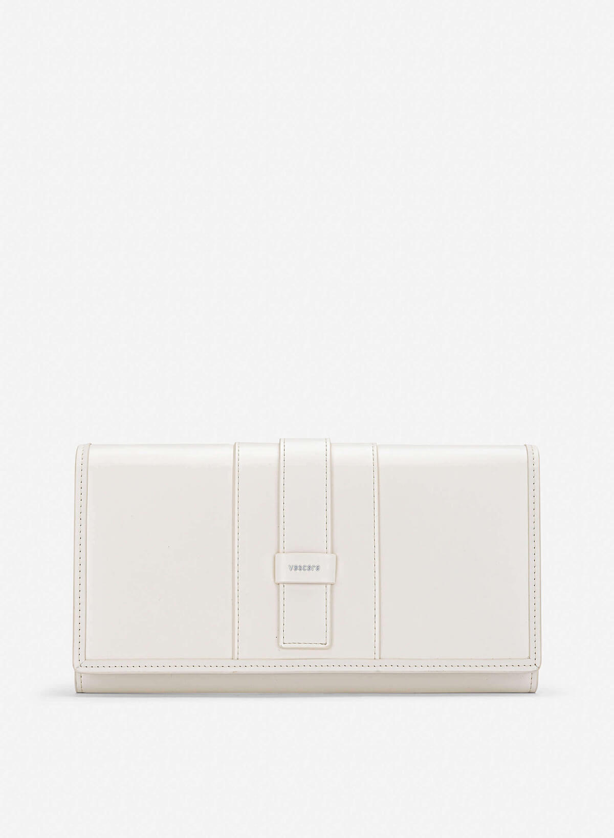 Fold-Over Lock Flat Clucth - CLT 0137 - Cream - vascara.com