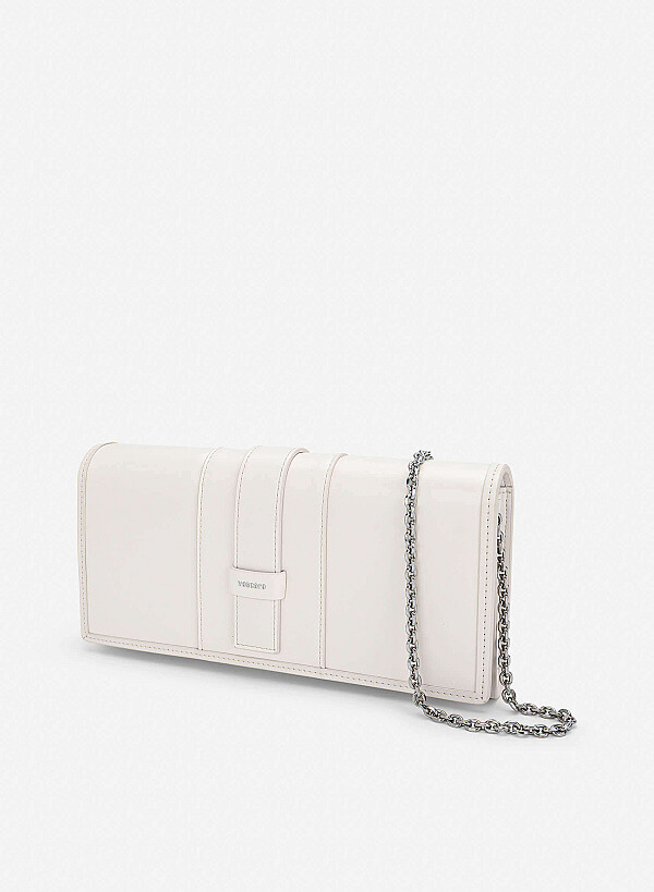 Fold-Over Lock Flat Clucth - CLT 0137 - Cream - VASCARA