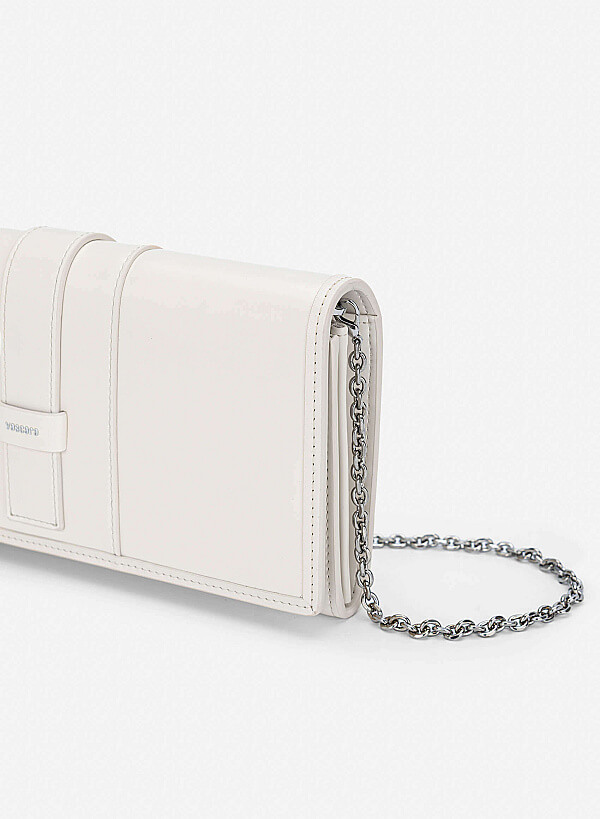 Fold-Over Lock Flat Clucth - CLT 0137 - Cream - VASCARA