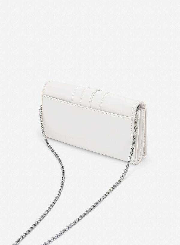 Fold-Over Lock Flat Clucth - CLT 0137 - Cream - VASCARA
