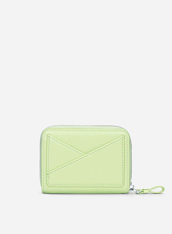 Geometric Mini Wallet - WLL 0316 - Light Green