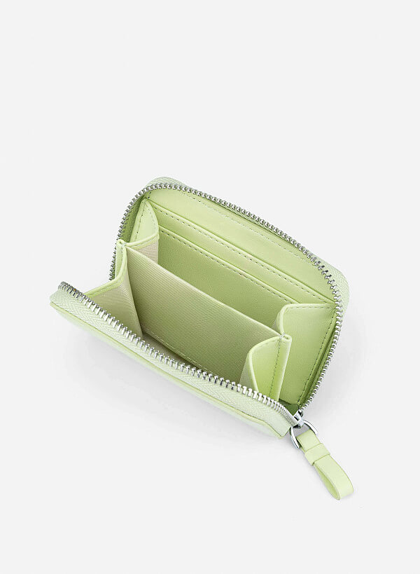 Geometric Mini Wallet - WLL 0316 - Light Green - VASCARA