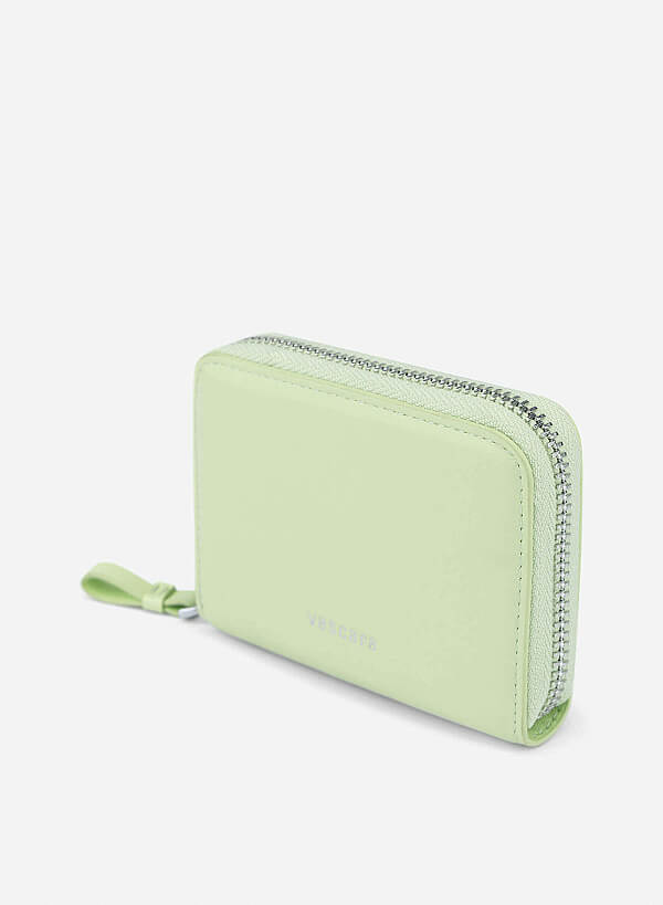 Geometric Mini Wallet - WLL 0316 - Light Green - VASCARA
