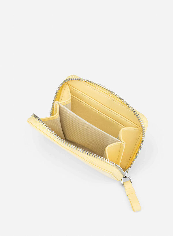 Geometric Mini Wallet - WLL 0316 - Light Yellow - VASCARA