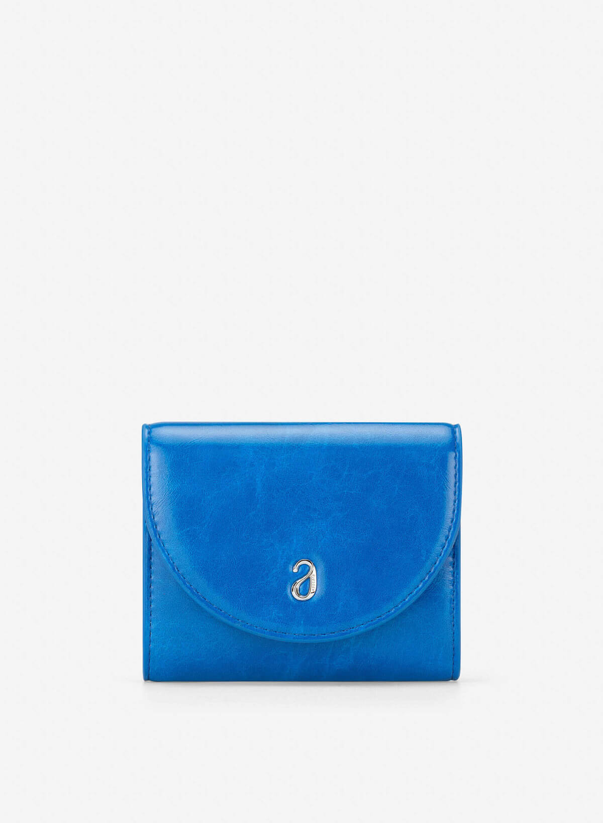 Half-moon Fold Flap Mini Wallet - WLL 0323 - Blue - VASCARA
