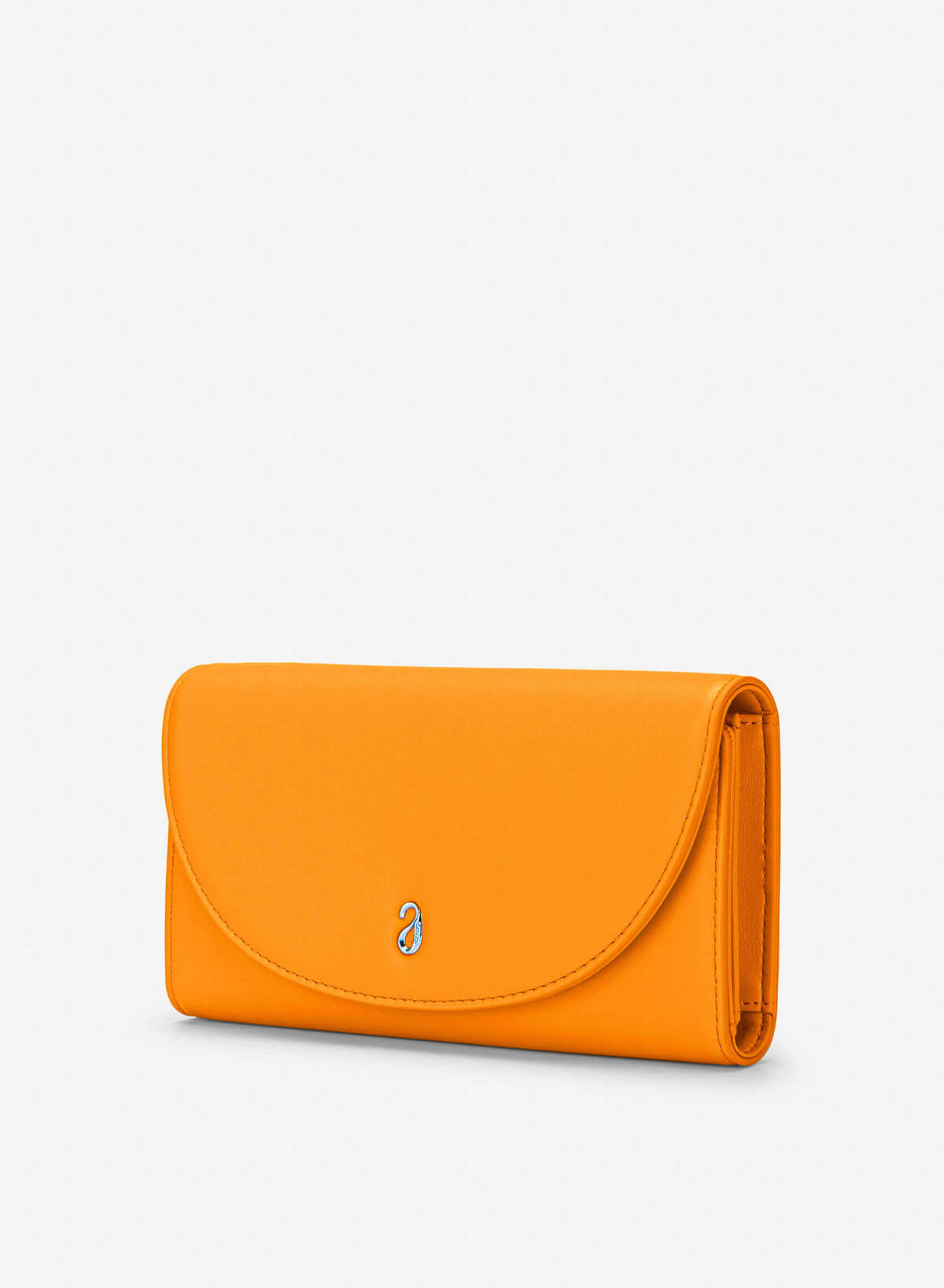 Half-moon Fold Flap Wallet - WLL 0322 - Orange - vascara.com