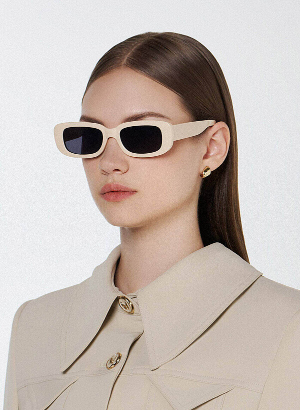 Joy Sunglasses - SPC 0017 - Cream - VASCARA