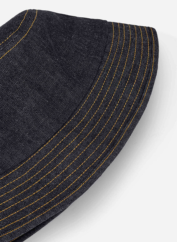 Line Detail Buket Hat - HAT 0009 - Denim - VASCARA