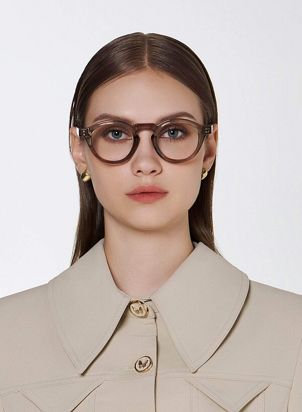 Louise Sunglasses - RND 0056 - Beige - VASCARA
