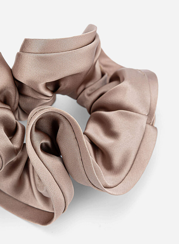 Satin Scrunchies - ACC 0018 - Beige - VASCARA