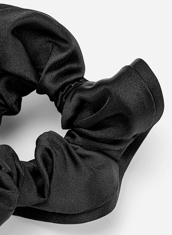 Satin Scrunchies - ACC 0018 - Black - VASCARA