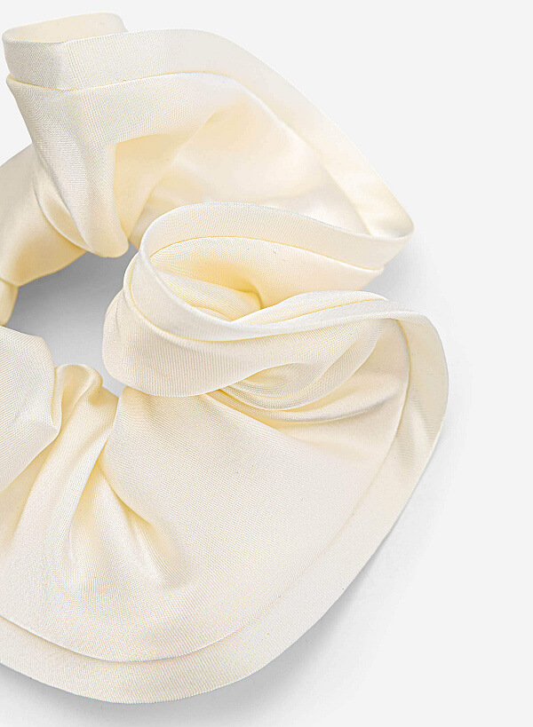 Satin Scrunchies - ACC 0018 - Cream - VASCARA